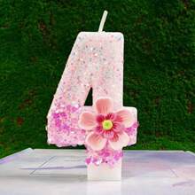 Shiny Pink Number Candles, Birthday Candles, Birthday Decorations, Happy Birthday, Cake Candles, Room Decorations