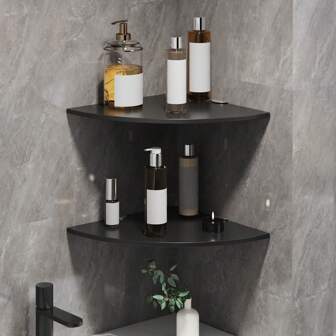 2 stuks zwevende planken van acryl, transparant, eenvoudig te monteren opbergrek voor douchegels, planten, flessen, geurkaarsen, ruimtebesparende organizer voor badkamer, slaapkamer, woonkamer, huis, slaapzaal, kamerdecoratie