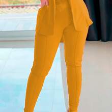 YOUTH FORMAL PANTS JACKET AND WHITE BLOUSE 3-Piece Set - Jahe - View 2