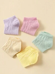 1/5/10/20 Pairs Women Short Candy Color Cute Fruit Bow Soft Comfortable Casual Ankle Socks, Suitable For Valentine's Day Gifts Or Daily Wear, Random Color (Multiple Combination Options Available) - Multicolor - View 4