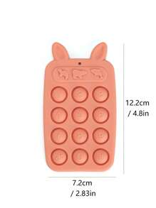 Silicone Bunny-Shaped Chewable Teething Toys, Pressable Bunny Teethers, Suitable For Soft Teething Toys For Both Boys And Girls.