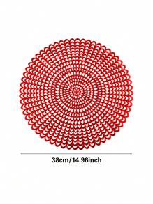 1/2/4 miếng lót đĩa bằng nhựa PVC hình vảy cá sáng tạo, thích hợp để trang trí bàn ăn tiệc cưới - Nhiều màu - Xem 5