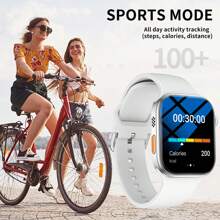 Smartwatch, Wireless Call/Dial, Multi-Sport Mode, Incoming Call Alert & Rejection, Short Message Alert, Message Alert View, Customized Wallpaper, Compatible With IOS/Andriod