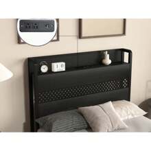 Twin Bed Frames With Headboard, Twin Size Bed Frames With Storage Drawers, Twin Bed, Black Metal Platform Bed Frame, Single Bed Frame, No Box Spring Needed