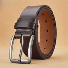 High-Quality Men's Genuine Leather Belt - Versatile, Suitable For Work Or Business - Fashionable Everyday Accessory Summer, School Fall, Autumn, Halloween Autumn-Winter Accessories,Suitable For Teens, Youth,Men,Casual, Outdoor, Athletic, Vacation, Graduation Gifts, Birthday, Daily Wear - Multicolor - View 14