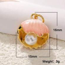1 Stück Kupfer vergoldet 18k Modischer Meer Serie Muschelanhänger, Seestern, Qualle für DIY Armband, Halskette, Fußkette, Ohrringe, vielseitiges Accessoire