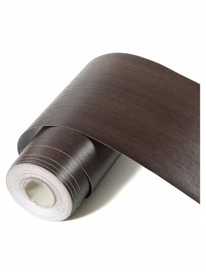1roll 10M/393in Realistic Wood Grain Repair Tape, Floor And Furniture Decoration Tape, Skirting Line Stickers, Home Decoration Tape, Wallpaper Frame, Removable Waterproof Bathroom Frame Stickers,Waterproof Repair Sticker For Floor, Furniture, Baseboard, Doorframe, Window Sill