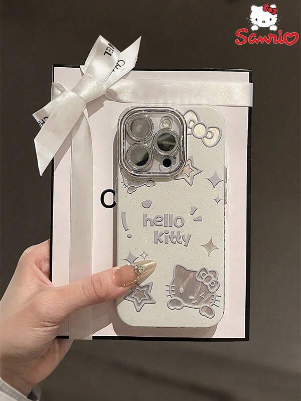 Sanrio 1 PC/Hello Kitty 手机壳，INS 卡通女孩风格，兼容 Iphone 11 12 14 15 16Pro/Pro Max/Plus。TPU 材质手机壳，轻巧舒适，适合徒步旅行、健身休闲、户外露营和学校游泳派对。送给朋友/家人的绝佳节日礼物