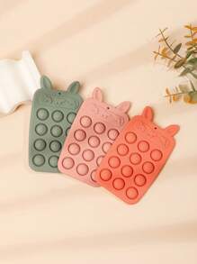 Silicone Bunny-Shaped Chewable Teething Toys, Pressable Bunny Teethers, Suitable For Soft Teething Toys For Both Boys And Girls.