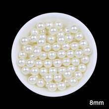 200/300/1000 piezas de cuentas de perlas falsas, sin agujero, para manualidades DIY, joyería, relleno de jarrones, dispersión en mesas, decoraciones de boda - Perla sin agujero - Ver 23