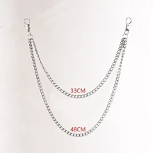 金属磁性几何图案街头时尚嘻哈时尚简约裤链，百搭，适合一年四季穿着