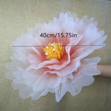 1pc 40cm Artificial Large Peony Flower Arch Decor, Party Wedding Photography Backdrop Prop, Handmade Art DIY Indoor Outdoor Wedding Decoration (Excluding Leaves And Stand) - Multicolor - View 8