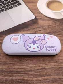 Sanrio Astuccio per occhiali carino con il personaggio Kuromi viola per donna, organizer per gioielli e occhiali da sole rosa con stampa My Melody, resistente e compressibile, accessorio portaocchiali estivo blu Cinnamoroll essenziale per auto e viaggio, portaocchiali da scrivania per scuola e ufficio, articoli Pochacco, regali di gruppo per damigelle, infermiere e insegnanti, regali per ragazze per vacanze e compleanni, articoli autorizzati Sanrio.
