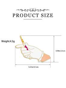 1pc Medical Syringe Brooch Doctor Nurse Syringe Medicine Needle Jewelry For Lapel Backpack Accessories Badge - Multicolor - View 4