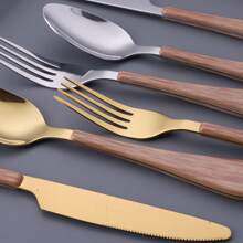 1-4 件不锈钢餐具套装，西式牛排刀叉，勺子，咖啡勺，甜点勺叉