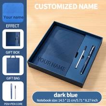 1pc Customized Notebook With Name Engraving, Personalized Notebook Gift Box With Name, Phone Number, Suitable For Work, Meeting, Diary, A5 Notebook, Birthday Gift, Christmas Gift, Valentine's Day Gift,School Supplies,Back To School - A5 Notebook Gift Box Set - View 12