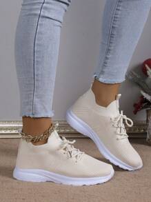 24 piezas Nuevos zapatos deportivos para correr en carretera de mujer de peso ligero - Beis - Ver 5