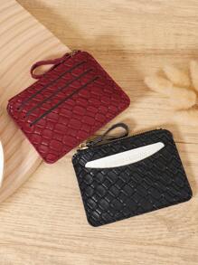 Burgundy Bag Charry Red Bag Wine Red Bag, Elegant Wine Red Two-Tone Premium Leather Women's Slim Wallet With Embossed Texture And Smooth Finish, Multi-Functional Card Storage, Zippered Coin Compartment, And Snap Closure - Scratch-Resistant Hardware