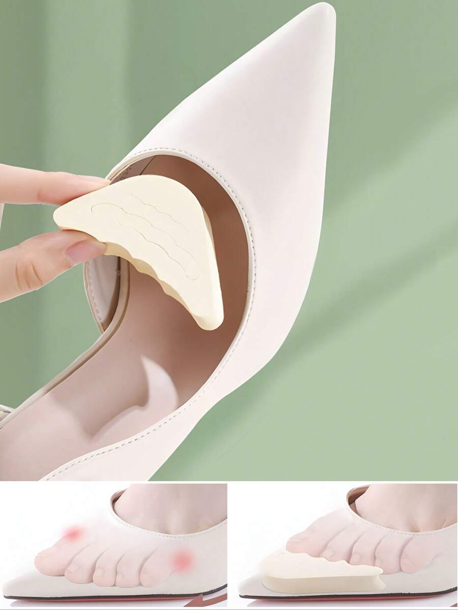 Toe Tip Insert Size Adjuster, Shoe Lift Insoles Pad For High Heels, Anti-Slip, Anti-Pain, Prevent Sliding At Toe And Instep For Women - Multicolor - View 1