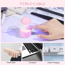 SAVILAND Lámpara UV Saviland Mini para uñas?Diseño portátil? ¿Uñas secas uniformemente?¿Últimas innovaciones? Lámpara UV de viaje para uñas de gel, pequeña, para esmalte de uñas en gel, gel Poly Builder para principiantes, color rosa
