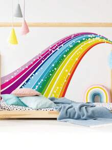 3pcs Boho Style Patterned Fabric Wall Stickers, Scenic, Rainbow Cartoon, Decorative Living Room Entrance Bedroom Self-Adhesive Wallpapers, Removable Gifts Birthday Graduation Room Decor Home Decor Wall Decor Bathroom Decor Bedroom Decor Room Decoration Stuff Living Room Decor House Decor Home Decor Living Room Wall Art Wall Paper Personalised Stickers