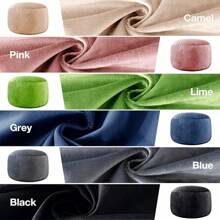 5 Ft  Bean Bag Chair: 5' Memory Foam Filled Bean Bag Chairs For Adults With Filling,Ultra Soft Dutch Velvet Cover,Round Fluffy Lazy Sofa For Living Room - 5 Foot Giant, Camel - Camel - View 7