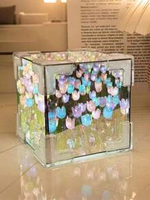 1 件 20 朵郁金香花，手工制作 DIY 创意迷你夜灯，3D 花卉氛围灯，优雅桌面装饰，贴心礼物，客厅家居装饰，婚礼装饰，情人节礼物 - 彩色 - 查看 13