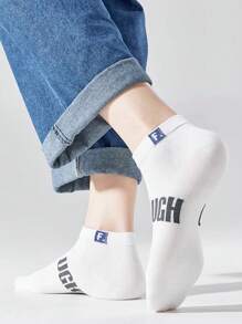 1/3/5 đôi tất nam cotton tàng hình, màu đen/trắng/xám, thoáng khí, phù hợp cho thể thao, công sở, mặc thường ngày, dùng cho mùa thu, xuân và hè - Nhiều màu - Xem 2