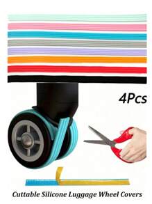4 Vỏ bánh xe hành lý, Vỏ bảo vệ bánh xe hành lý Vỏ xe đẩy bằng silicon Tay áo bánh xe im lặng Vỏ bánh xe bằng silicon Vỏ hành lý Vali đa năng Giảm tiếng ồn Vỏ xe đẩy Tay áo bánh xe Túi đựng đồ vệ sinh cá nhân Túi cho trường học Phụ kiện học tập Đồ dùng học tập - Nhiều màu - Xem 3