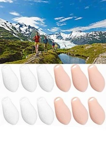 6 件优质脚趾分离器，舒适的橡胶脚趾保护器，亲肤材质，对脚无害，长期穿着舒适，柔软灵活，男女通用设计，适合各种尺寸的男士和女士