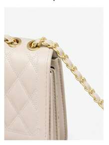 Women's Shoulder Bag Embroidery Line Versatile Crossbody Bag - Beige - View 5