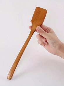 1pc Multipurpose Mini Wooden Scraper - Non-Stick, Suitable For Eggs, Steaks And Grilling - Essential Kitchen Tool