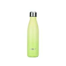 watersy 1 pièce Bouteille d'eau en acier inoxydable WATERSY, flacon isotherme de 17 oz/500 ml, bouteille d'eau en métal bleu gardant les boissons froides et chaudes, gourde de voyage pour l'école, la salle de sport, les déplacements et les sports