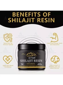Resina De Shilajit Orgnica Pura Del Himalaya Shilajit - Negro - Ver 2