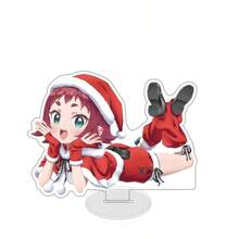 Anime Kimi No Koto Ga Dai Dai Dai Dai Daisuki Na Hyaku-Nin No Kanojo Decoración de marca de soporte acrílico de conejo de Pascua de 15 cm de alto
