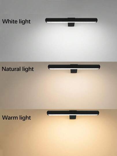 1pc Rechargeable Wand Lamp, Vanity Light, Painting Art Display Verlichting Remote Control, Temperatures Dimmable, Full Metal LED ative Lamp Photos, Dartboard, Indoor Lighting view 2