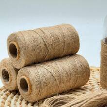 2mm 100M Natural Jute Twine Cord Ribbon Bows Crafts DIY Wedding Gift Wrap Gardening Jute Rope String Sewing Party Handmade Decoration Accessories - Jute - View 11