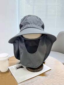 男士网眼渔夫帽，户外骑行宽檐遮阳帽，夏季防蚊防晒网帽，户外钓鱼徒步园艺遮阳帽，防紫外线速干夜钓帽，透气渔夫帽，遮住脸部 - 彩色 - 查看 6