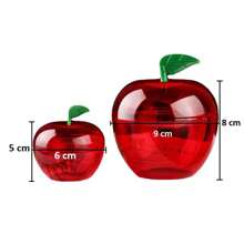 DIY Acrylic Artificial Red Apple Gift Box, Party Favor Candy Box, Creative Wedding And Christmas Red Apple Shaped Container Box For Valentine's Day ,Teacher's Gift ,Suitable For Festivals, Halloween, Christmas, Weddings, Birthday Party, Party Supplies - Red - View 6