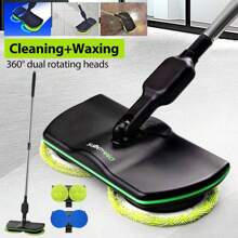 Easy Push Sweeper-Hand-Free Rotating Mop, For Hard Floors, Perfect For Home, Kitchen, Bathroom Floor, Easy To Clean, Cleaning Supplies - 黑色 - 查看 2