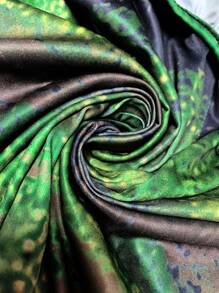 Mono con estampado dibujado nuevo para primavera/verano para mujeres, atuendos de vacaciones para mujeres, mono de moda para ropa de verano, monos multicolor para mujeres - Verde militar - Ver 3
