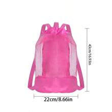 1 Pc Seashell Pattern Large Capacity Backpack Tote Bag For Beach