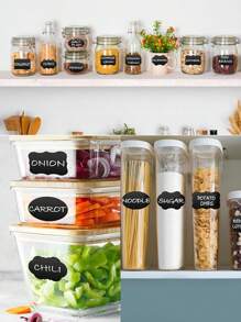100pcs Reusable Blackboard Labels Stickers Suitable For Kitchen, Storage, Boxes, Jars, Party, Decoration, Craft Room, Wedding, Storage, Art Design Blackboard Stickers Gifts Birthday Graduation Room Decor Home Decor Wall Decor Bathroom Decor Bedroom Decor Room Decoration Stuff Living Room Decor House Decor Home Decor Living Room Wall Art Wall Paper Wallpaper Wall Stickers Wall Sticker
