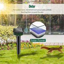 1/2pcs Solar Ultrasonic Rat Repellent Vibration Snake Repellent Suitable For Lawn, Garden, Courtyard, And Farm Pest Control