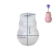 1 Set Of 8 Pcs Flower Vase & Candle Holder Mold, Resin Silicone Mold, Heat-Resistant Epoxy Resin Silicone Mold For Scented Candle DIY, Home Decoration Accessories, Creative Gift Box