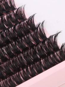 160/290/300pcs D-Curl Fluffy Single Lash Tray,Suitable For Beginners,DIY At Home For Natural Big Eye Makeup,Easy To Use,Soft And Comfortable,Suitable For Professionals,Daily Outings,Travel,Photography,Parties,Weddings ,Single False Eyelashes. - D - 查看 9