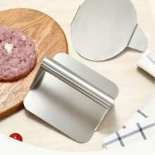 1 pieza Prensa para hamburguesas estilo smash, aplastador de hamburguesas para plancha, prensa de hamburguesas de acero inoxidable resistente y suave para parrilla, filete, tocino, jamón y sándwich a la plancha - antiadherente y apto para lavavajillas