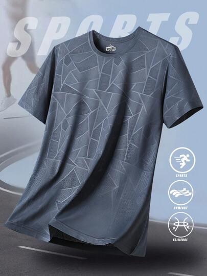 运动户外 T 恤 男士户外服装 春夏服装 运动上衣 短袖 日常休闲 跑步健身 舒适宽松 网球高尔夫 曲棍球 马术