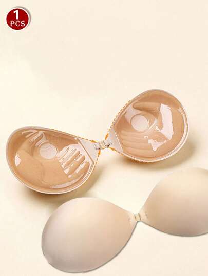Copas de sujetador adhesivas de silicona invisibles sin tirantes, aumento de 3cm para realzar y levantar el busto para vestidos con escote pronunciado y espalda descubierta, para tallas de busto pequeñas