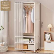 Armoire de chambre pratique et élégante, Porte-vêtements sur pied, Porte-vêtements robuste, Armoire de luxe à haute capacité, Armoire de rangement de vêtements à assemblage facile, Vêtements, Pantalons, Couette, Disponible en plusieurs tailles et styles, Grande capacité et assemblage facile
